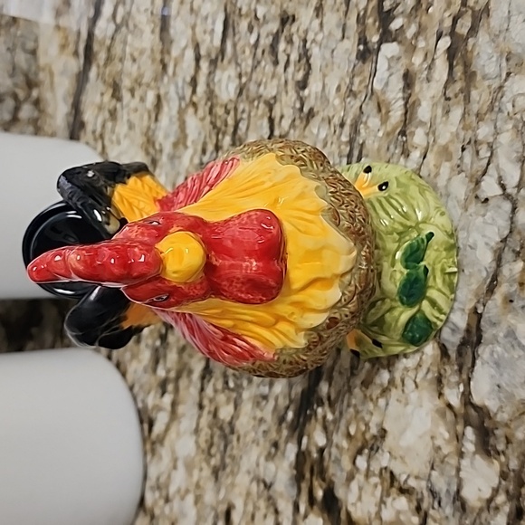 WMG Rooster Ceramic Measuring Spoon Holder Complete with Spoons - Picture 2 of 16